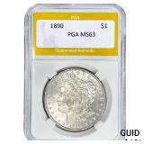 1890 Morgan Silver Dollar PGA MS63