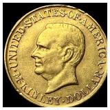 1917 Gold McKinley Birthplace Memorial Dollar HIGH