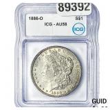 1886-O Morgan Silver Dollar ICG AU58