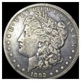 1892-CC Silver Morgan Dollar NEARLY UNCIRCULATED