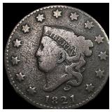 1821 Large Cent NICELY CIRCULATED