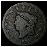 1831 Coronet Head Large Cent NICELY  CIRCULATED