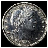 1892-S Silver Barber Quarter UNCIRCULATED