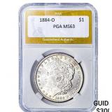 1884-O Morgan Silver Dollar PGA MS63