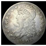 1808 Capped Bust Half Dollar NEARLY  UNCIRCULATED
