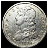 1835 Capped Bust Silver Quarter CLOSELY  UNCIRCUL