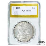 1889 Morgan Silver Dollar PGA MS66