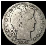 1904-S Silver Barber Half Dollar NICELY  CIRCULAT