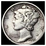 1920-D Silver Mercury Dime NEARLY  UNCIRCULATED
