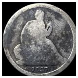 1837 Silver Seated Liberty Dime NICELY  CIRCULATE