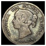 1887 Canada SIlver 5 cents
