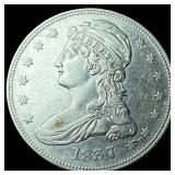 1837 Silver Capped Bust Half Dollar HIGH  GRADE