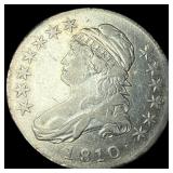 1810 Capped Bust Half Dollar NEARLY  UNCIRCULATED