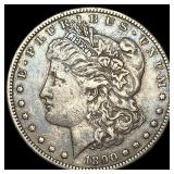 1890-CC Silver Morgan Dollar NEARLY  UNCIRCULATED