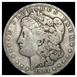 1904-S Silver Morgan Dollar LIGHTLY  CIRCULATED