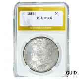 1886 Morgan Silver Dollar PGA MS66