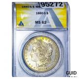 1880-S Morgan Silver Dollar ANACS MS62