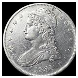 1838 Silver Capped Bust Half Dollar CLOSELY  UNCI