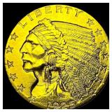 1925-D Gold Indian Head $2.5 Quarter Eagle  UNCIR