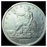 1877-S Silver Trade Dollar NEARLY  UNCIRCULATED