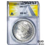 1882-S Morgan Silver Dollar ANACS MS64