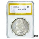 1900-O Morgan Silver Dollar PGA MS65