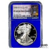 1998-P Silver Eagle NGC PF69 Ultra Cameo