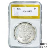 1902 Morgan Silver Dollar PGA MS65