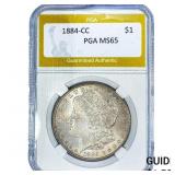 1884-CC Morgan Silver Dollar PGA MS65
