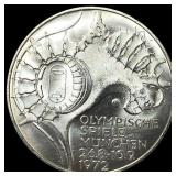 1972G Germany Silver 10 Mark .3114oz ASW