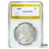 1889 Morgan Silver Dollar PGA MS65