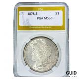 1878-S Morgan Silver Dollar PGA MS63