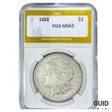 1888 Morgan Silver Dollar PGA MS63