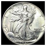1941-D Silver Walking Liberty Half Dollar  UNCIRC