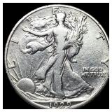 1929-S Silver Walking Liberty Half Dollar  NEARLY