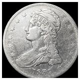 1839 Silver Capped Bust Half Dollar LIGHTLY  CIRC
