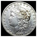1890-CC Silver Morgan Dollar NEARLY  UNCIRCULATED