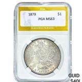 1879 Morgan Silver Dollar PGA MS63