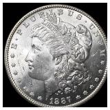 1887 Morgan Silver Dollar NEARLY UNCIRCULATED