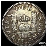 1763-M Mexico Charles III Silver 1 Real