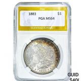 1883 Morgan Silver Dollar PGA MS64