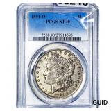 1891-O Morgan Silver Dollar PCGS XF40