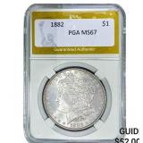 1882 Morgan Silver Dollar PGA MS67