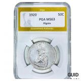 1920 Pilgrim Half Dollar PGA MS63