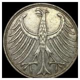 1961J West Gemany Silver 5 Marks