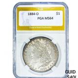 1884-O Morgan Silver Dollar PGA MS64