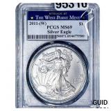 2011[W] Silver Eagle PCGS MS69