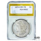 1879-S Rev 78 Morgan Silver Dollar PGA MS62