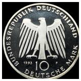 1993F Germany Silver 10 Mark .3114oz ASW Proof