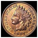 1887 Indian Head Cent CHOICE AU